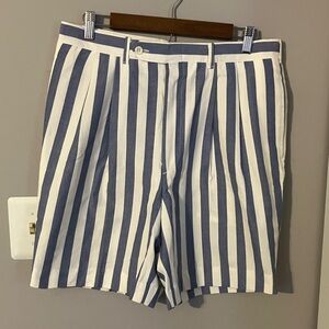 Berle Navy and White Striped Men's Shorts